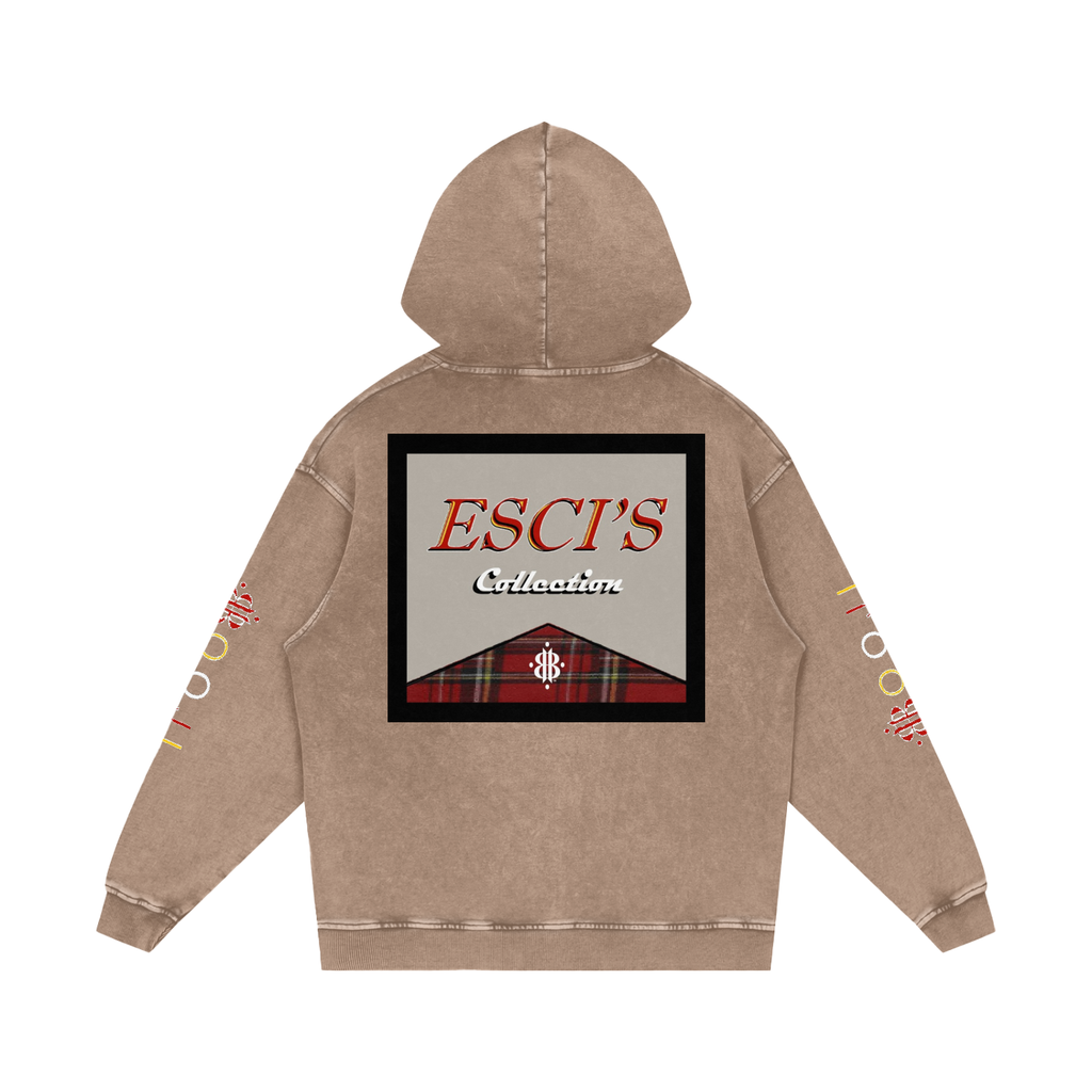 BOOJI ITALY ESCI'S COLLECTION  SNOW WASHED HOODIE