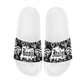 BOOJI ITALY SYMBOLS COLLECTION BLACK WOMEN'S WHITE SOLE SLIDES