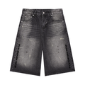 BOOJI ITALY FLY DENIM MFR. COLLECTION MEN'S VINTAGE WASH WIDE LEG JORTS