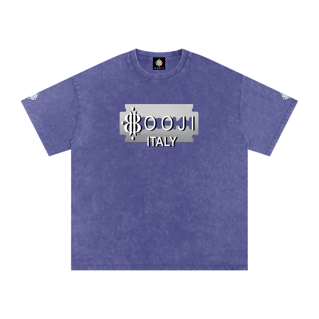 BOOJI ITALY SUPER POSITION COLLECTION RAZORS EDGE SNOW WASHED T-SHIRT