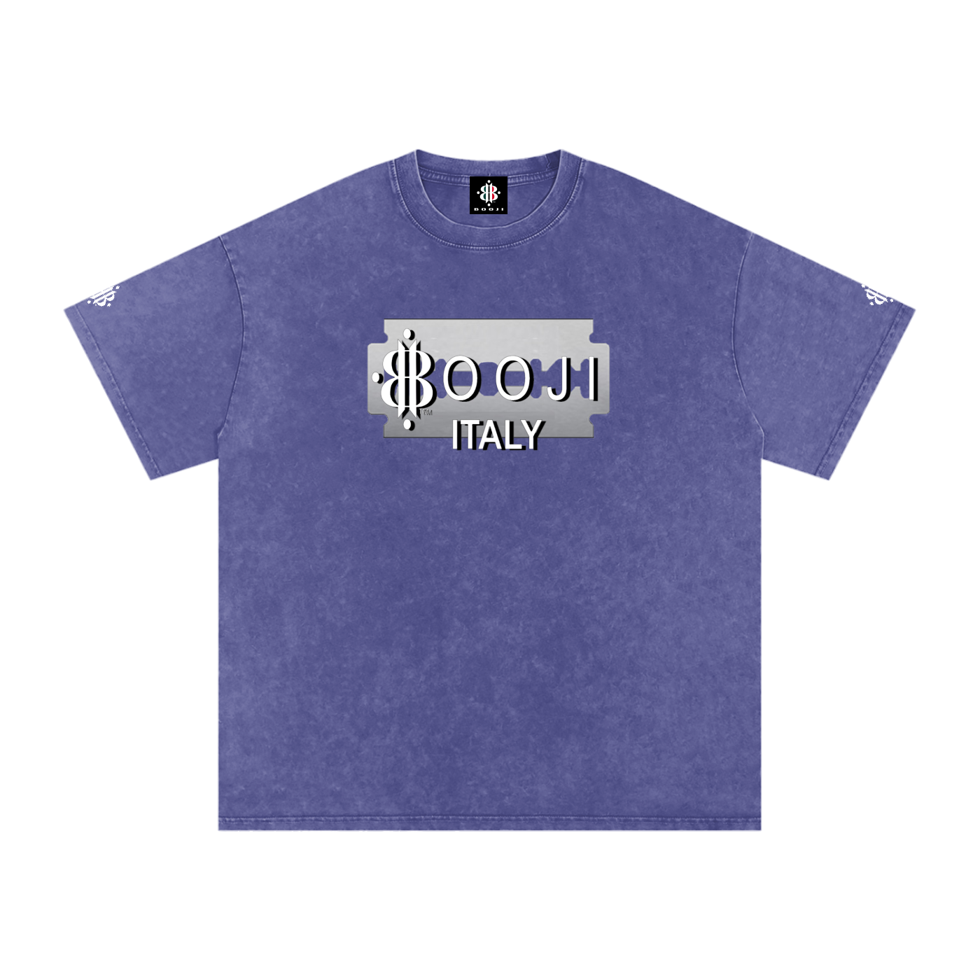BOOJI ITALY SUPER POSITION COLLECTION RAZORS EDGE SNOW WASHED T-SHIRT