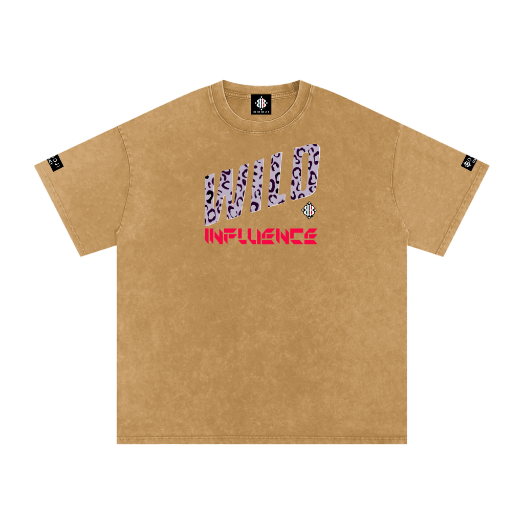 BOOJI ITALY WILD INFLUENCE Z-BACK SNOW WASHED T-SHIRT