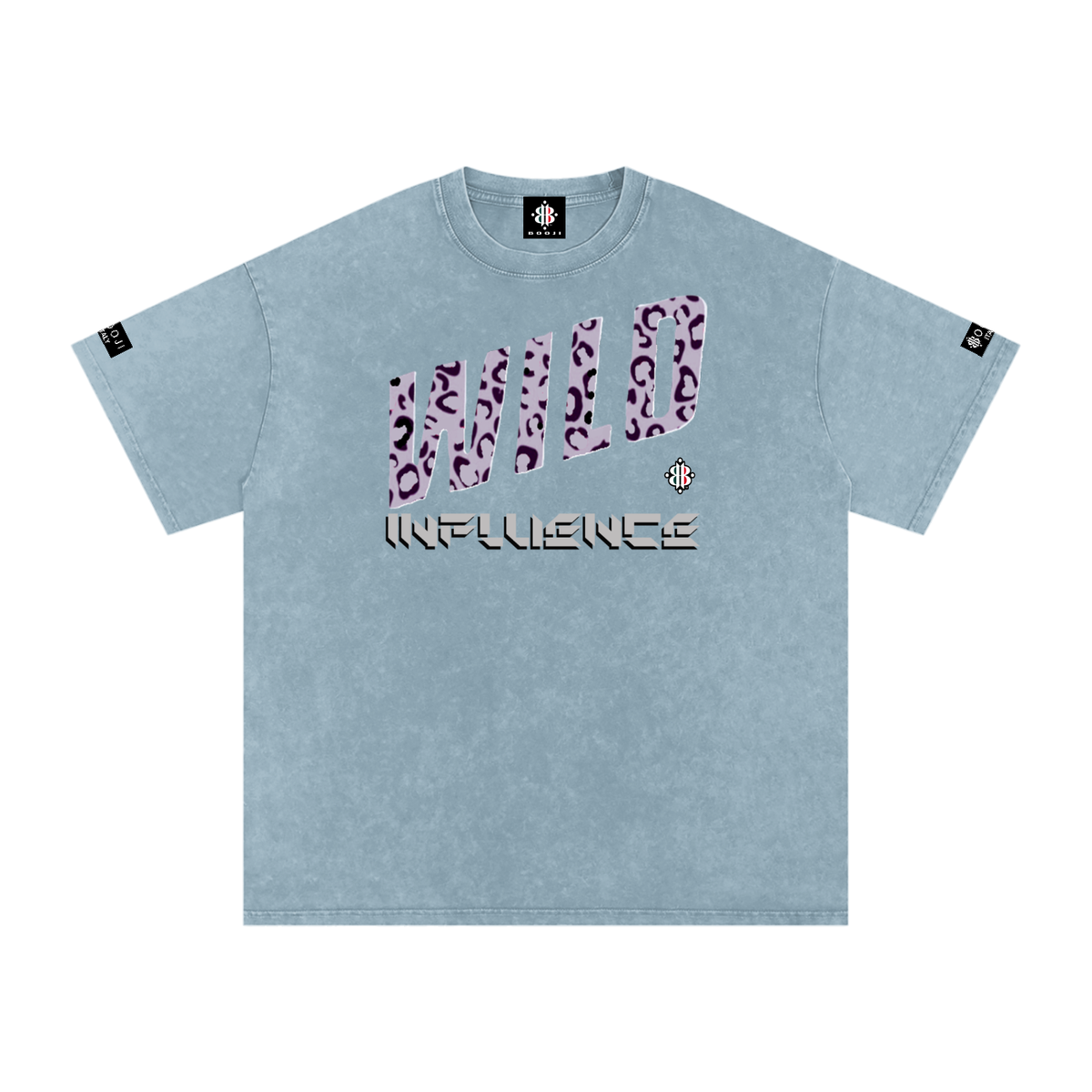 BOOJI ITALY WILD INFLUENCE COLLECTION SNOW WASHED T-SHIRT