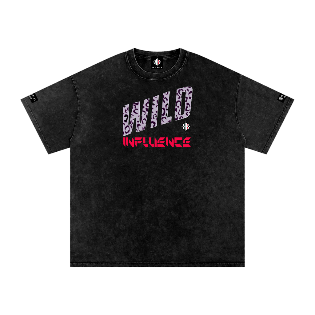 BOOJI ITALY WILD INFLUENCE Z-BACK SNOW WASHED T-SHIRT