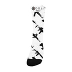 BOOJI ITALY CLICK BANG COLLECTION LOGO MEN'S WHITE SOCKS