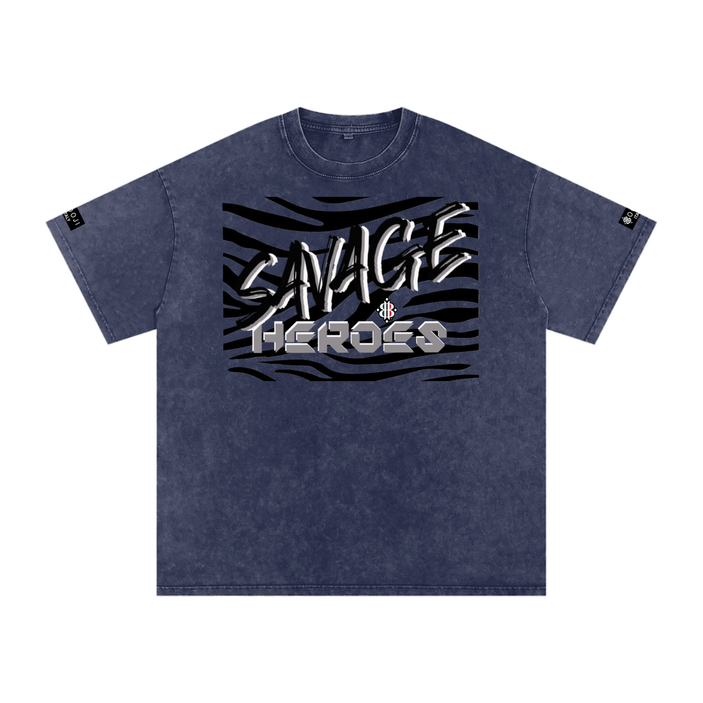 BOOJI ITALY "SAVAGE HEROES" SNOW WASHED T-SHIRT
