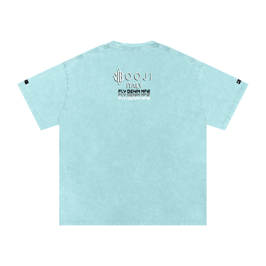 BOOJI ITALY FLY DENIM MFR. COLLECTION SNOW WASHED T-SHIRT