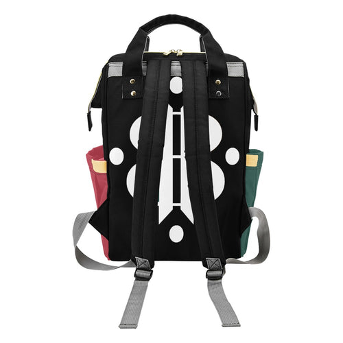 BOOJI ITALY 4 EVER $ LOGO PATTERN BLACK DELUXE BACKPACK