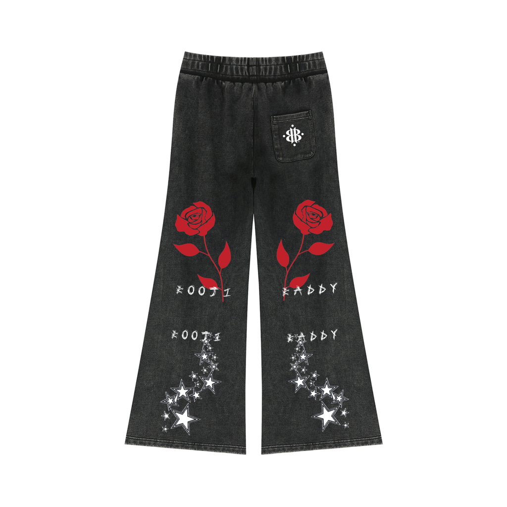 BOOJI ITALY BADDY COLLECTION MATCHING 2 PIECE SWEATSUIT FLARED LEG  SWEATPANTS