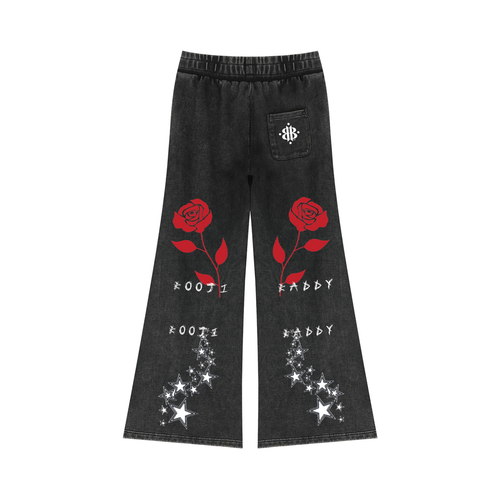 BOOJI ITALY BADDY COLLECTION MATCHING 2 PIECE SWEATSUIT FLARED LEG  SWEATPANTS