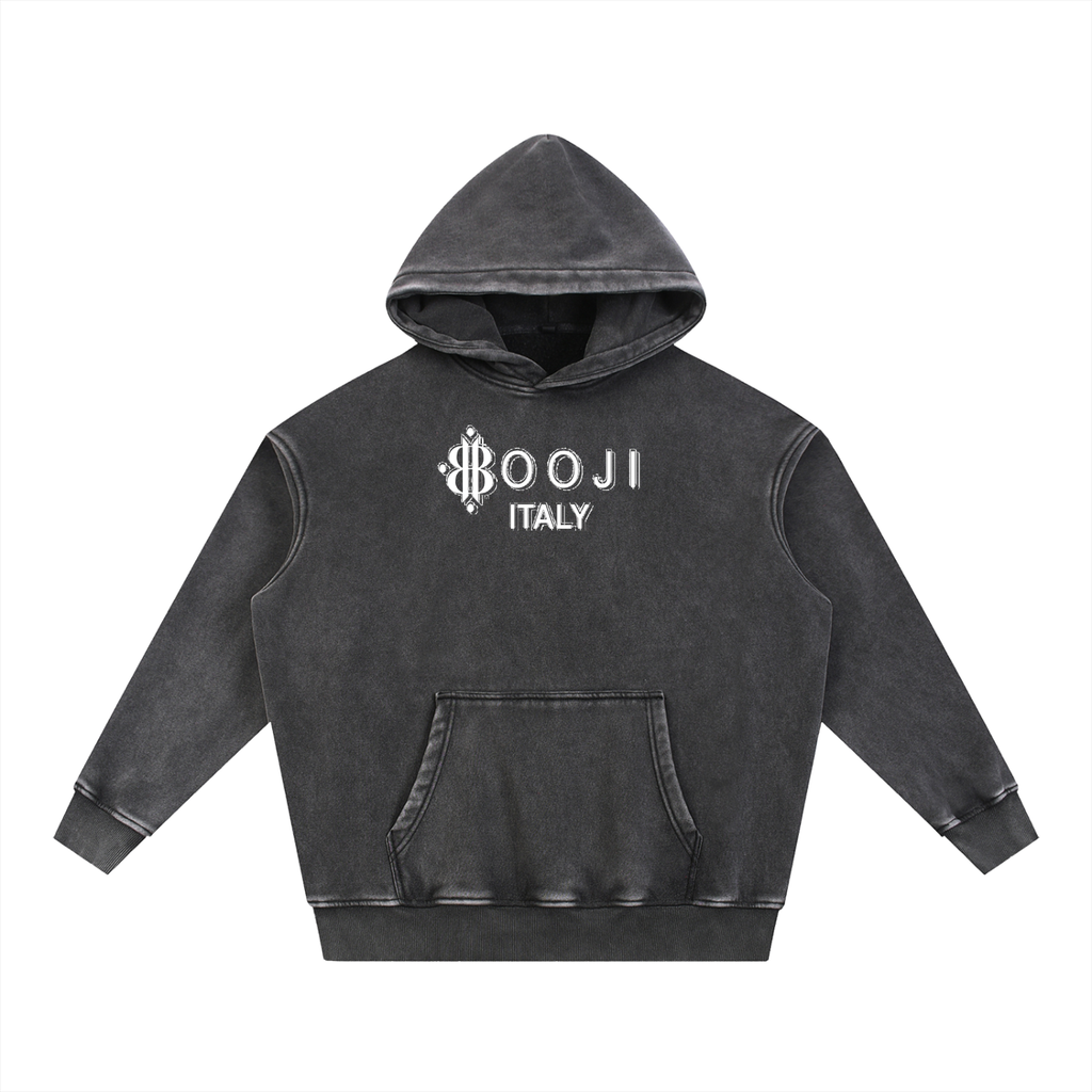 BOOJI ITALY FLY DENIM MFR. SNOW WASHED HOODIE