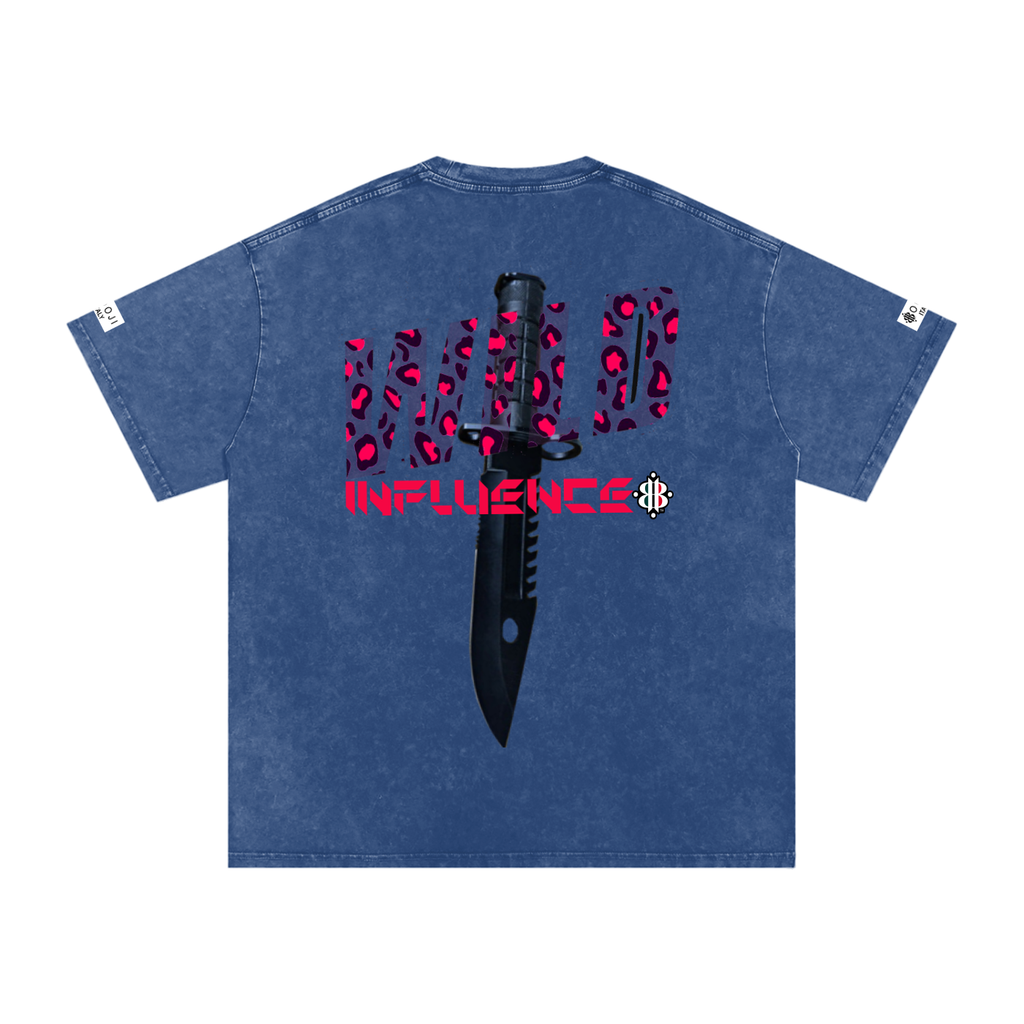 BOOJI ITALY "WILD INFLUENCE" LINE SNOW WASHED T-SHIRT