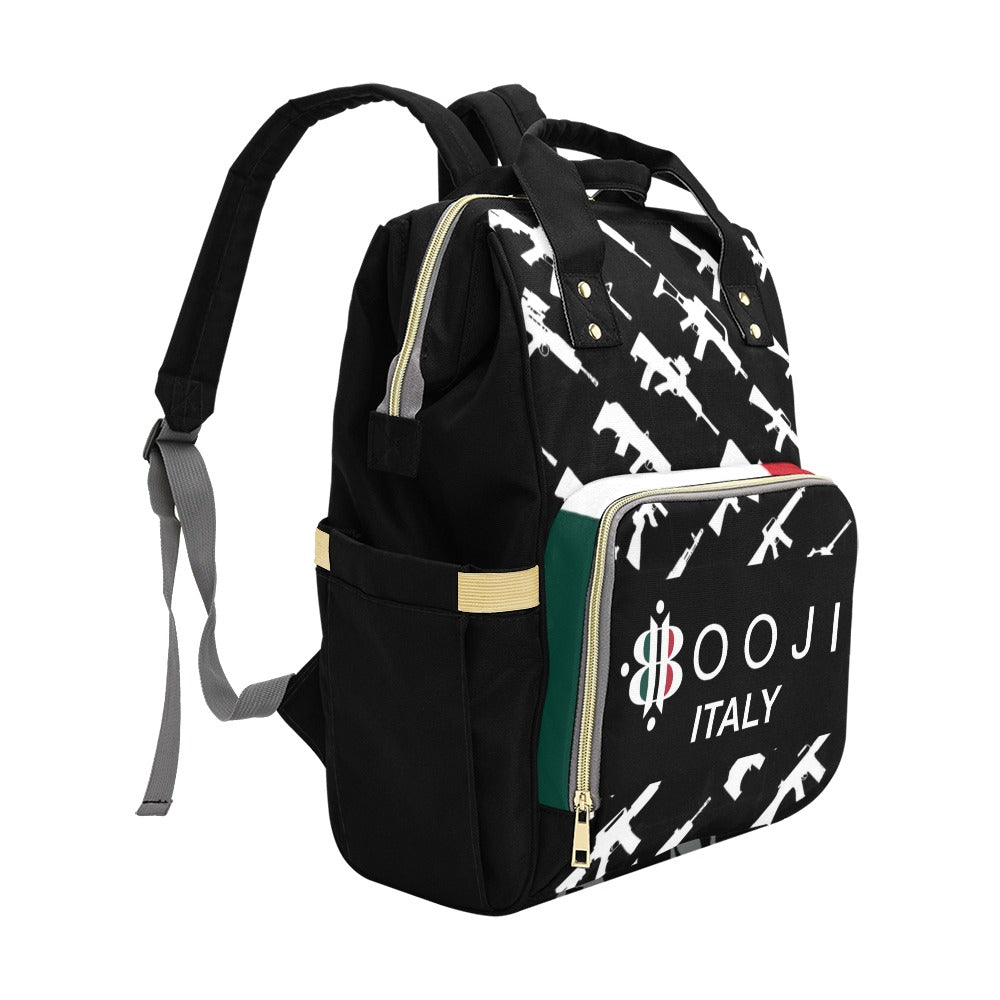 BOOJI ITALY "CLICK BANG COLLECTION" BLACK LUXURY BACKPACK