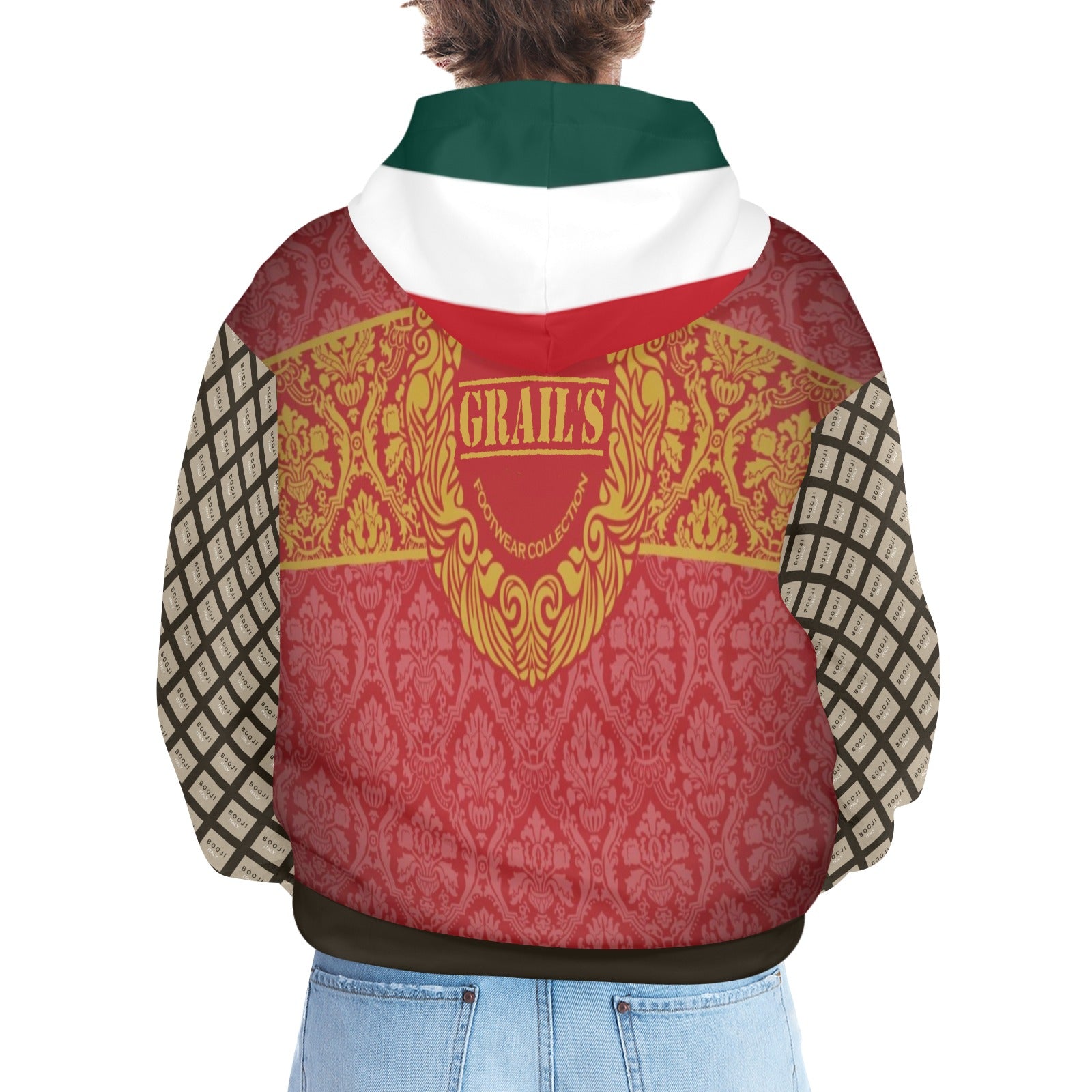 BOOJI GRAILS COLLECTION Men's All Over Print Hoodie (Model H61)