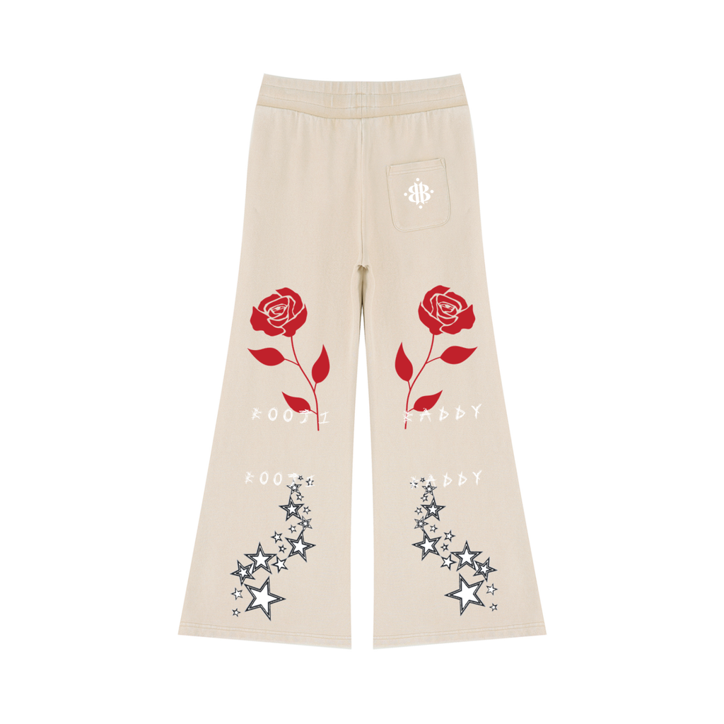 BOOJI ITALY BADDY COLLECTION MATCHING 2 PIECE SWEATSUIT FLARED LEG  SWEATPANTS