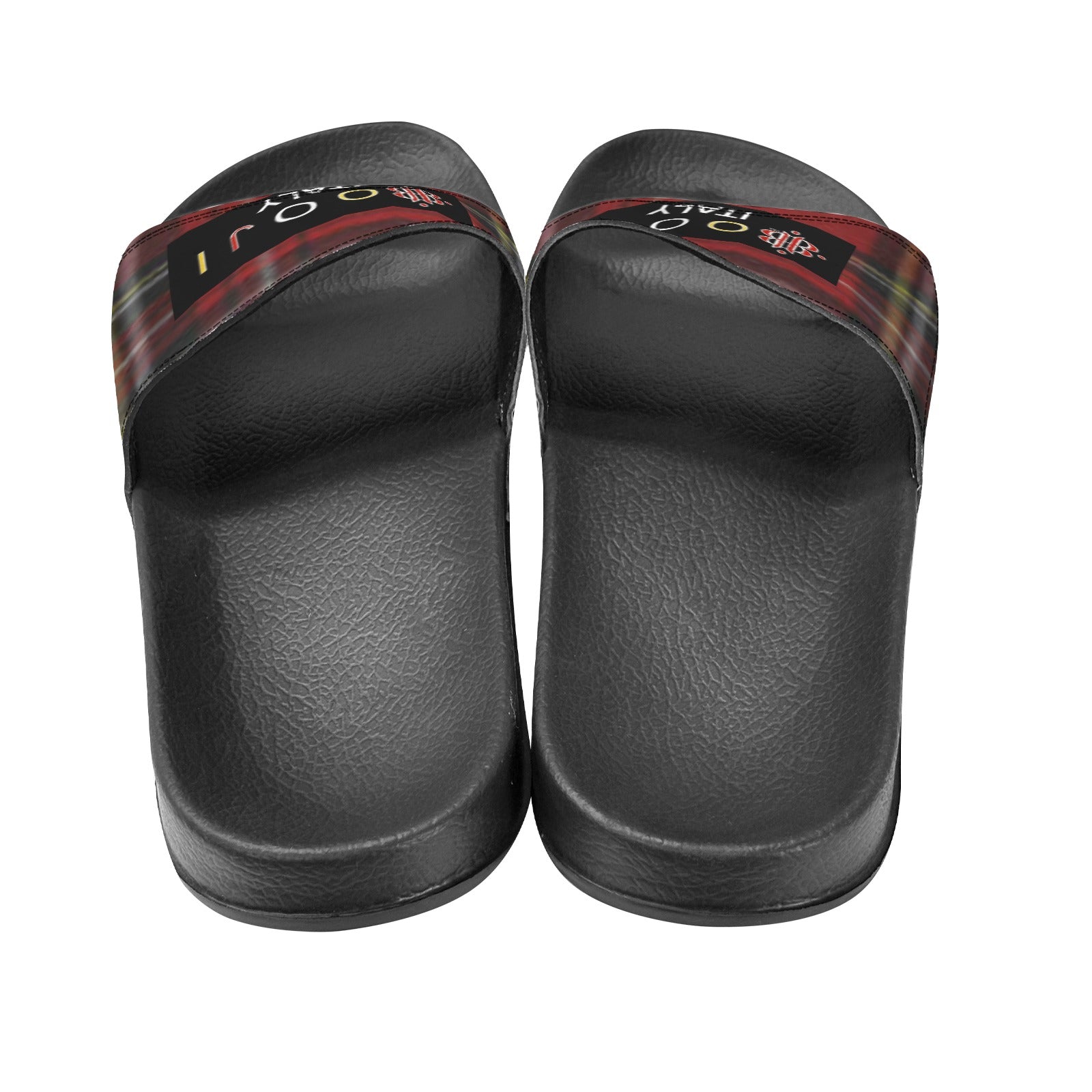 BOOJI ITALY ESCI'S COLLECTION WOMEN'S BLACK SOLE SLIDES