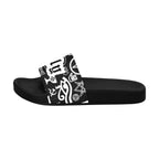 BOOJI ITALY SYMBOLS COLLECTION BLACK MEN'S BLACK SOLE SLIDES
