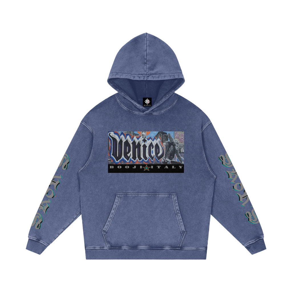 BOOJI ITALY SK8R'S COLLECTION SNOW WASHED COTTON HOODIE