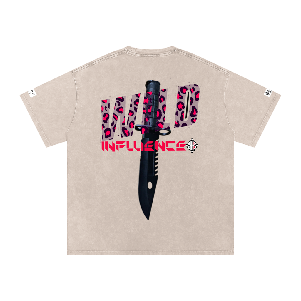 BOOJI ITALY "WILD INFLUENCE" LINE SNOW WASHED T-SHIRT