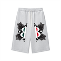 BOOJI ITALY STARS LOGO MULTIPLIED DRAWSTRING 3/4 SWEATSHORTS