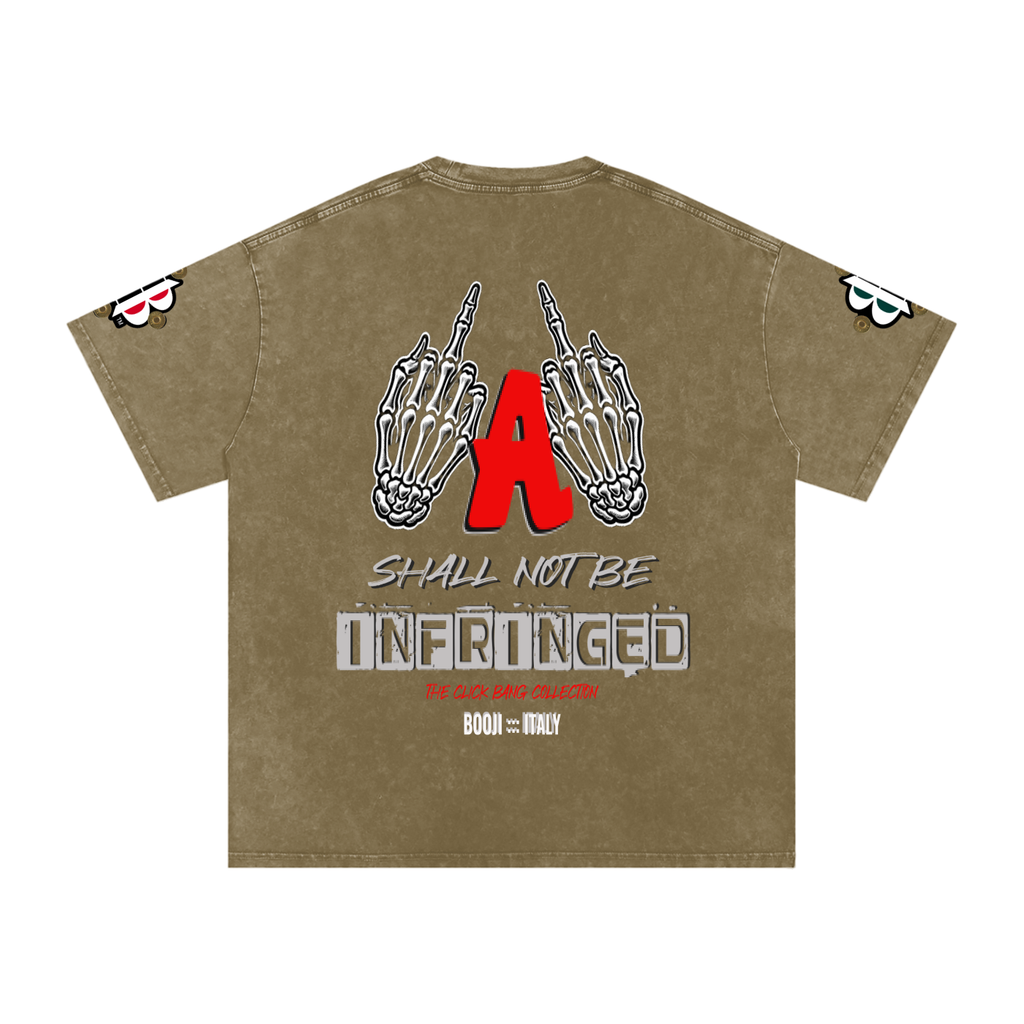BOOJI ITALY "CLICK BANG COLLECTION" SNOW WASHED T-SHIRT