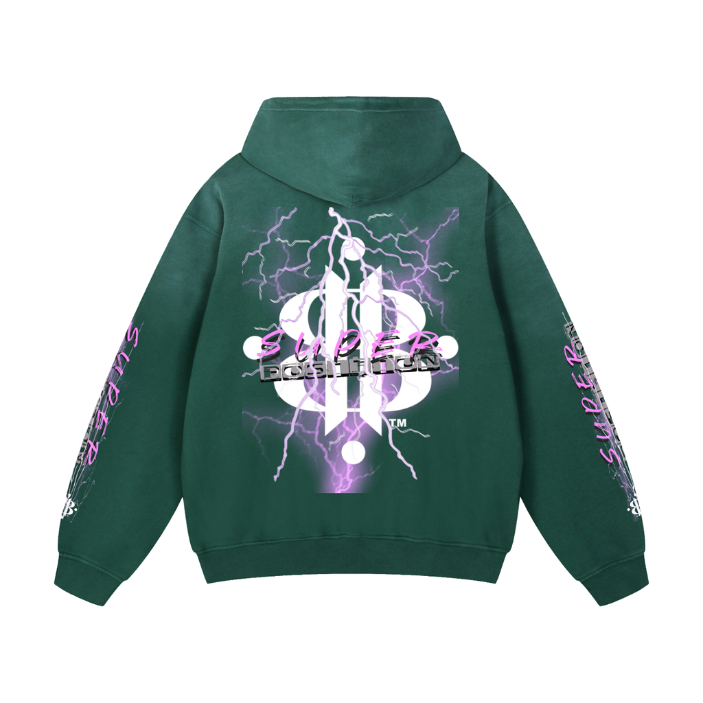 BOOJI ITALY SUPER POSITION COLLECTION HEAVYWEIGHT SUNFADED HOODIE
