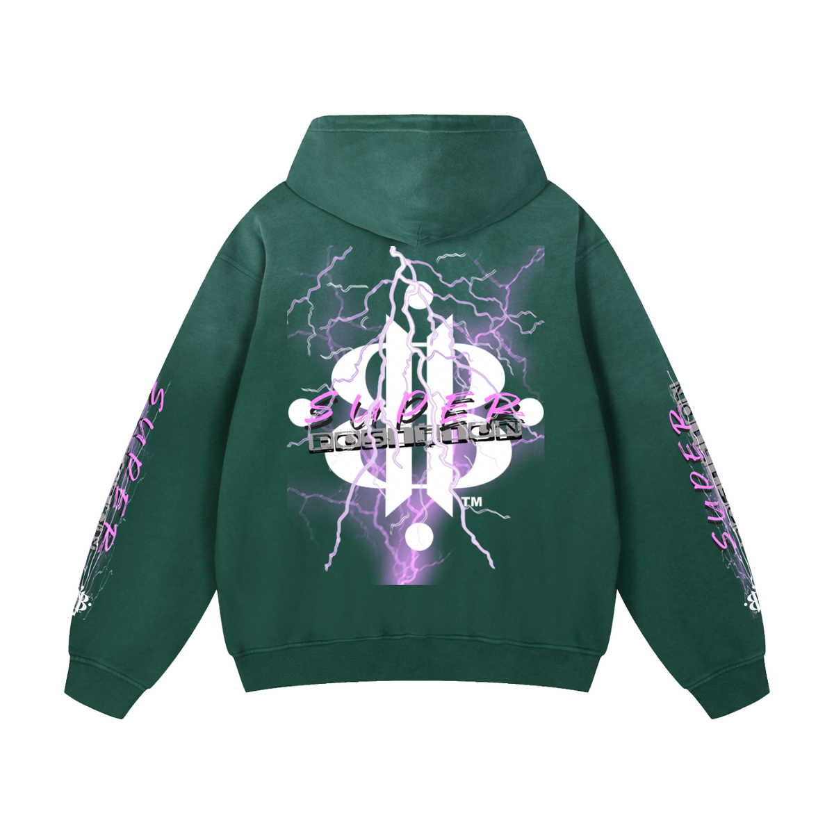 BOOJI ITALY SUPER POSITION COLLECTION HEAVYWEIGHT SUNFADED HOODIE