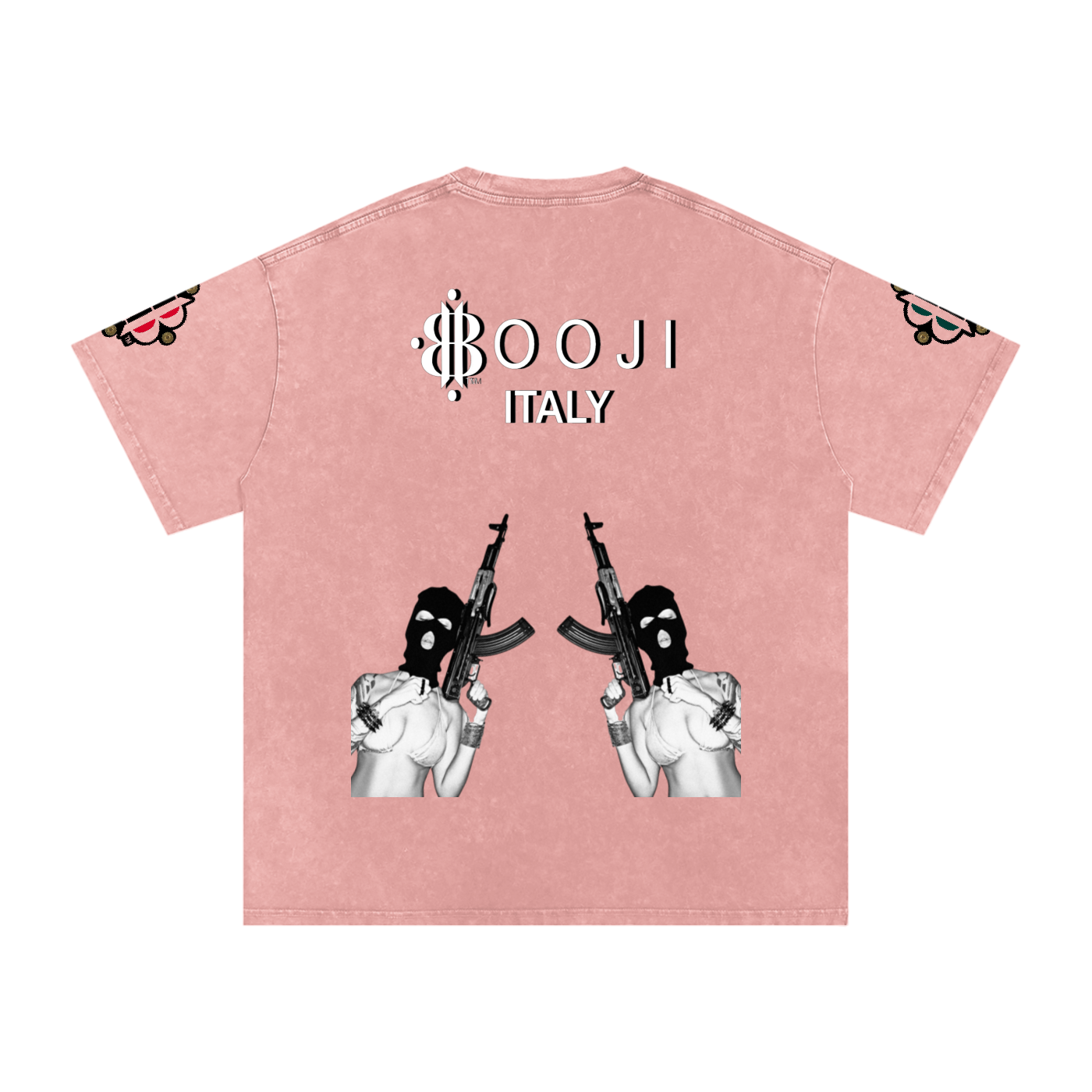 BOOJI ITALY BITE THA BULLET SNOW WASHED T-SHIRT