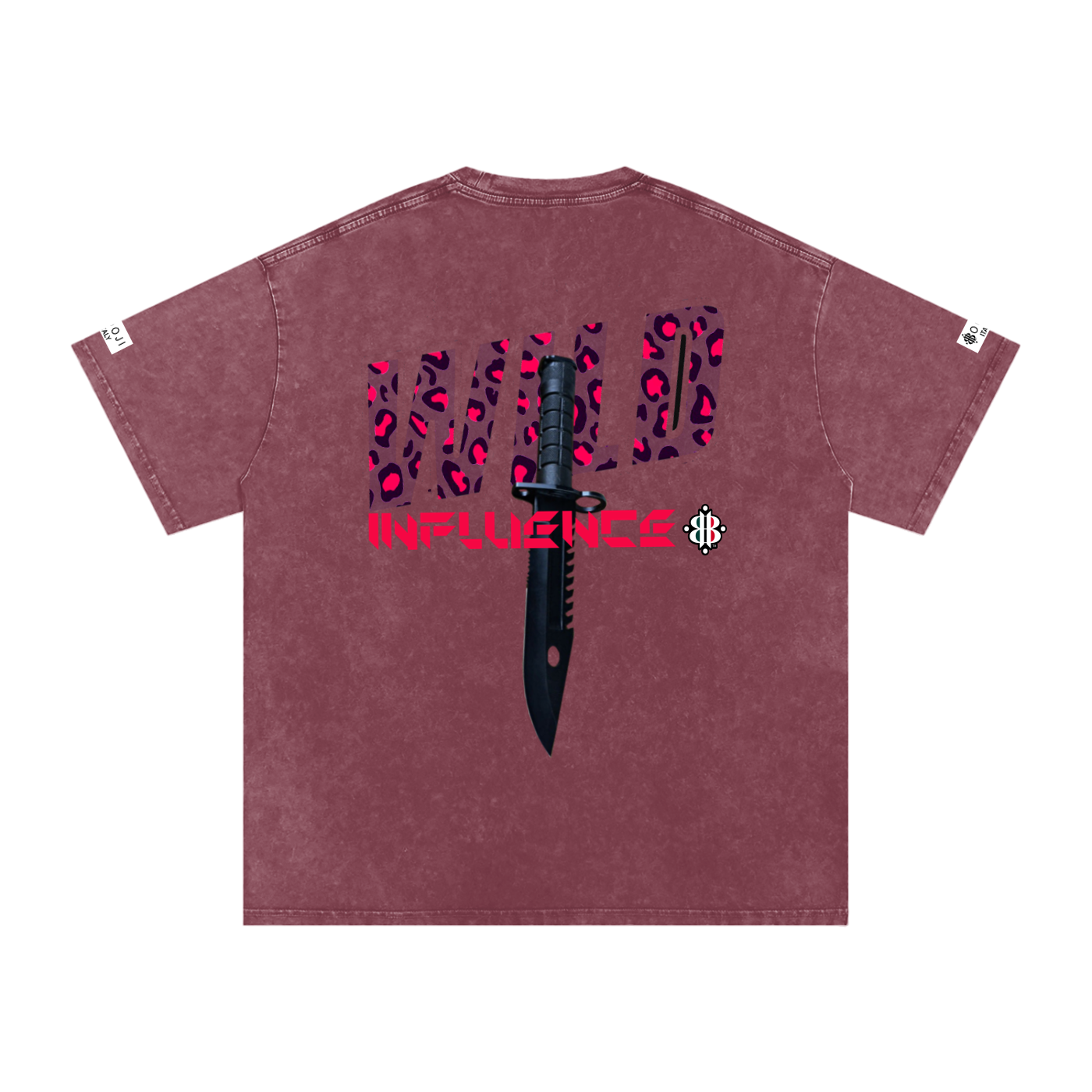 BOOJI ITALY WILD INFLUENCE KNIFE SNOW WASHED T-SHIRT