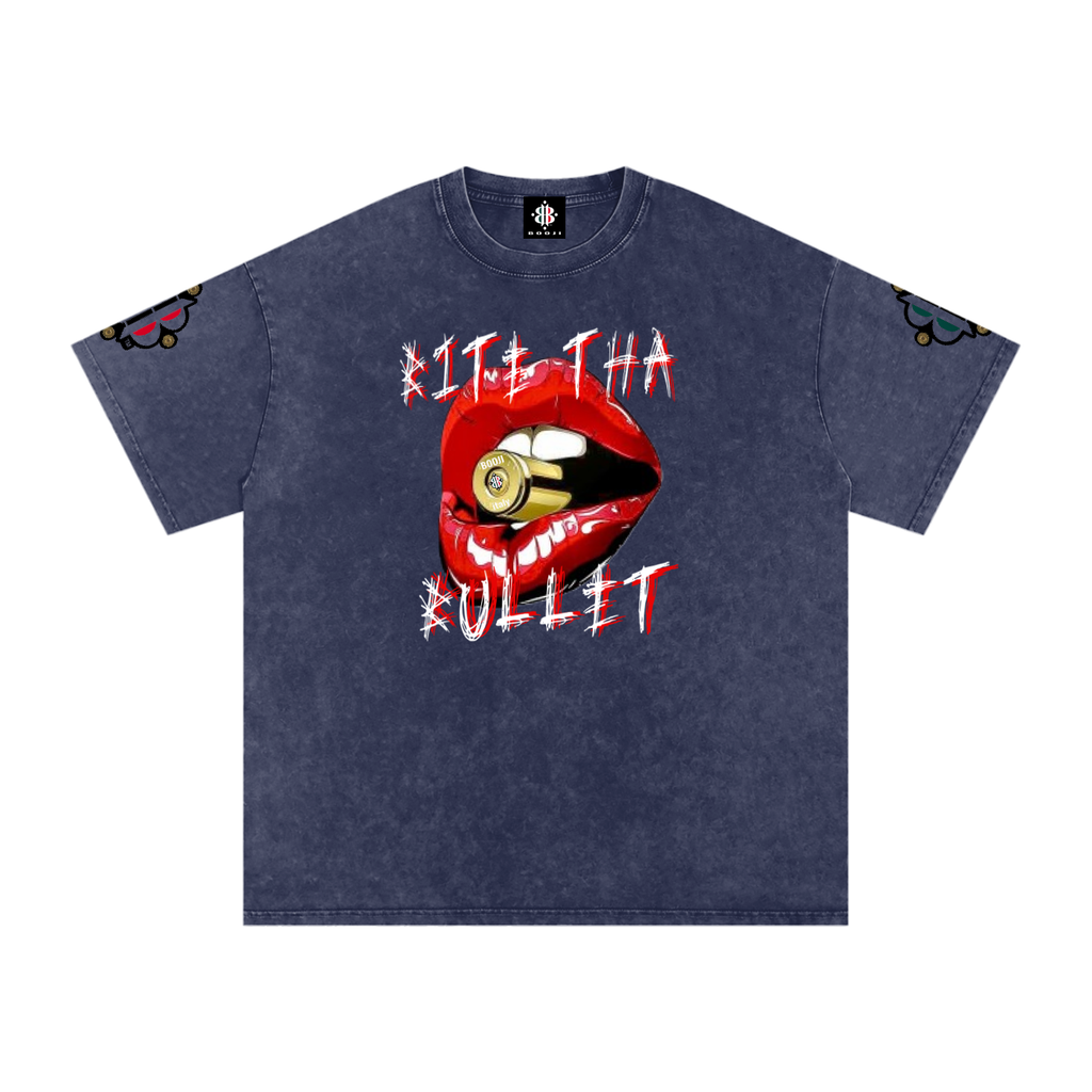BOOJI ITALY BITE THA BULLET SNOW WASHED T-SHIRT