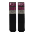BOOJI ITALY WILD INFLUENCE COLLECTION MEN'S BLACK STRIP TUBE SOCKS