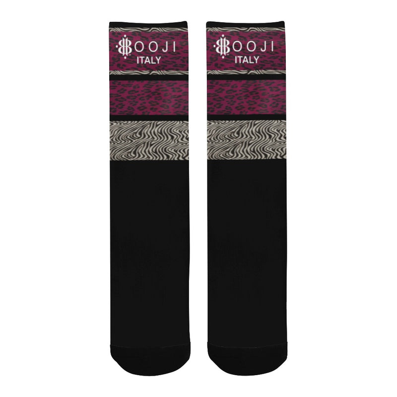 BOOJI ITALY WILD INFLUENCE COLLECTION LOGO MEN'S BLACK SOCKS