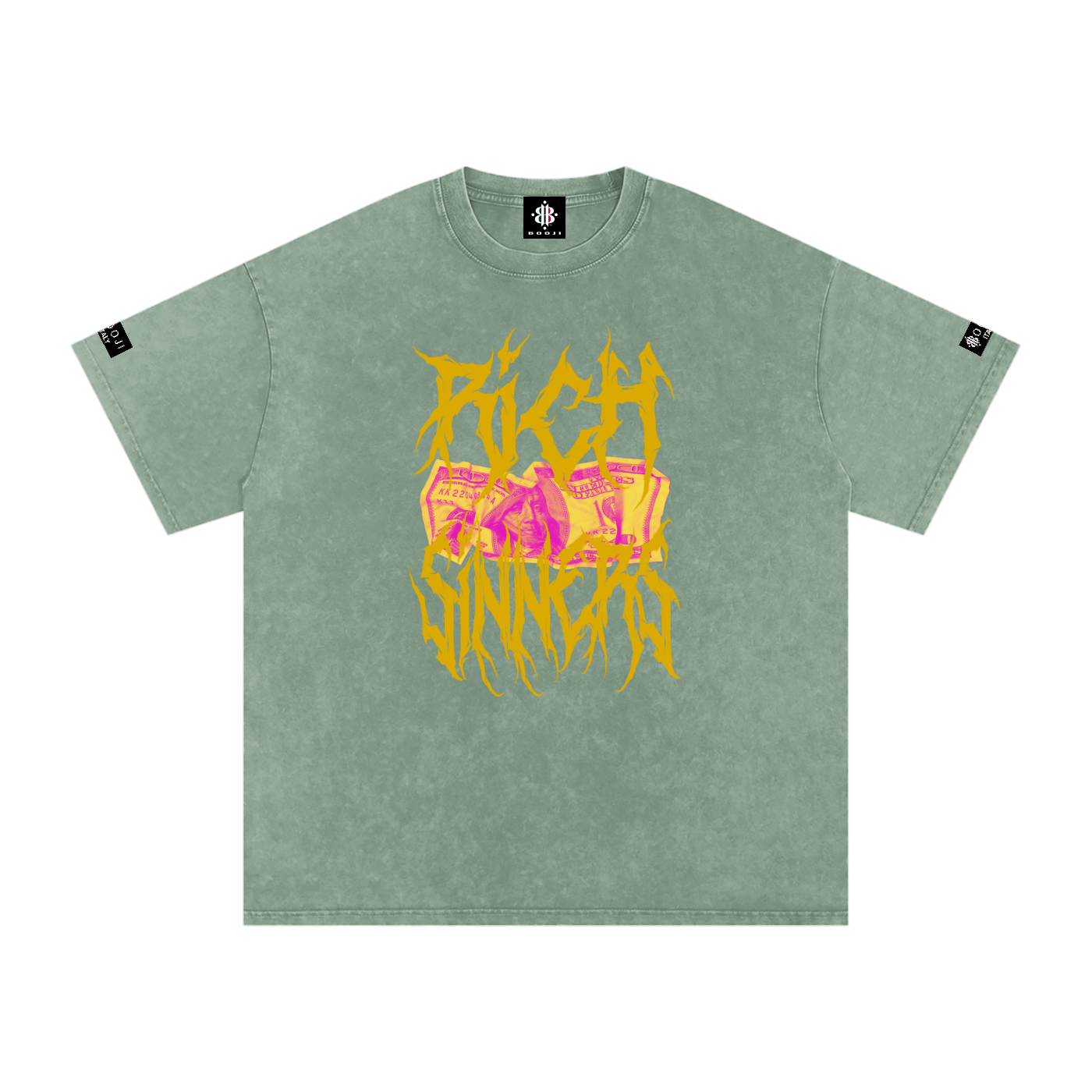 BOOJI ITALY RICH SINNERS SNOW WASHED T-SHIRT