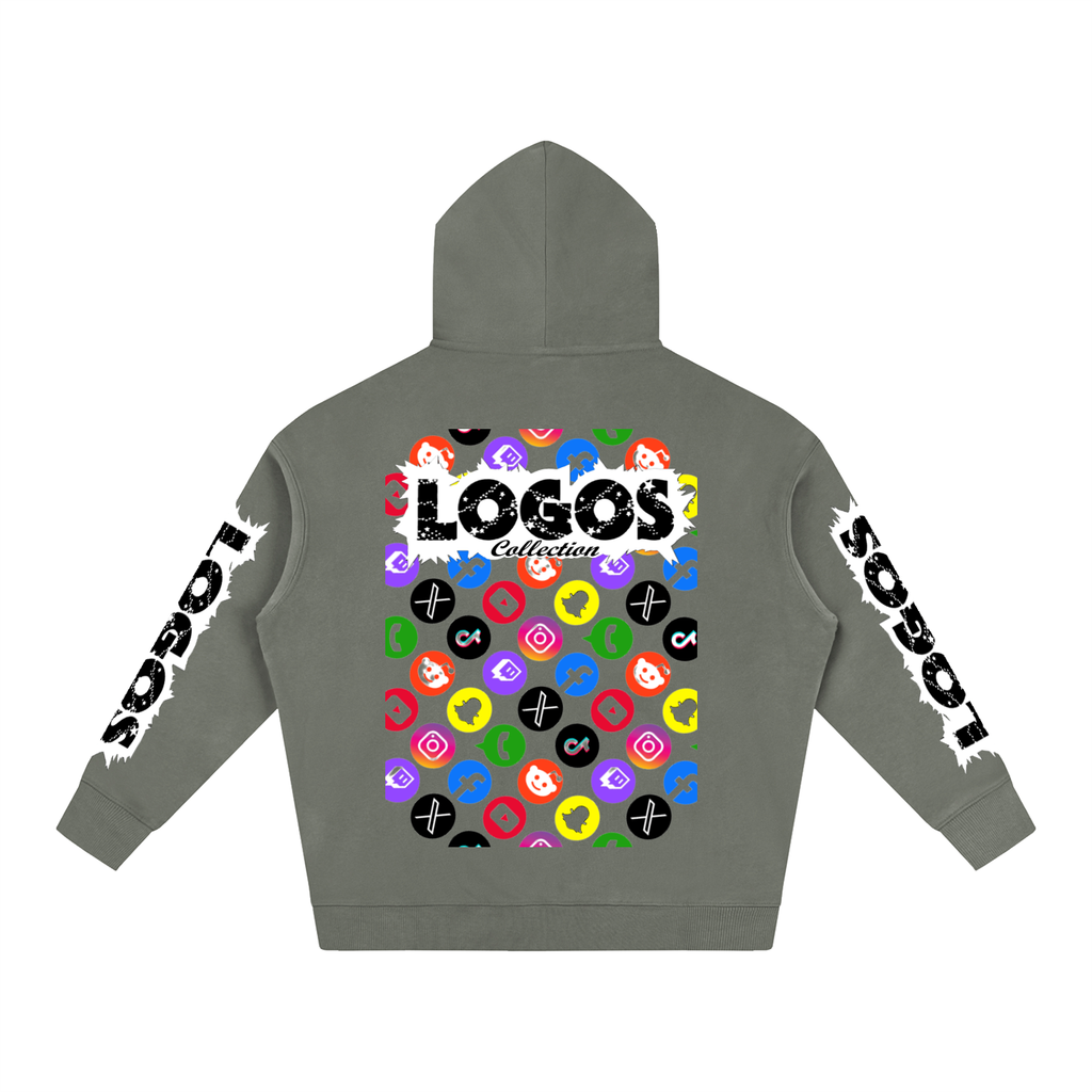 BOOJI ITALY LOGOS COLLECTION COTTON BLEND FLEECE HOODIE
