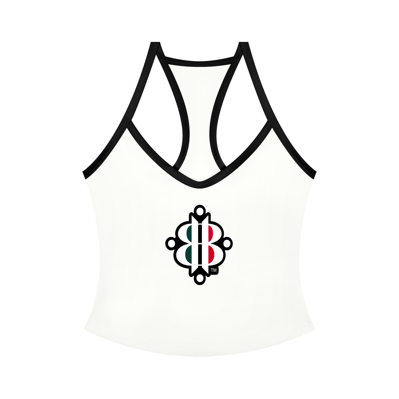 BOOJI ITALY 4 EVER $ LOGO WOMEN'S COLOR BLOCK YOGA TANK TOP