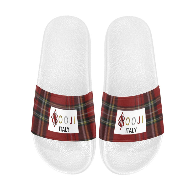 BOOJI ITALY ESCI'S COLLECTION LOGO WHITE WOMEN'S WHITE SOLE SLIDES