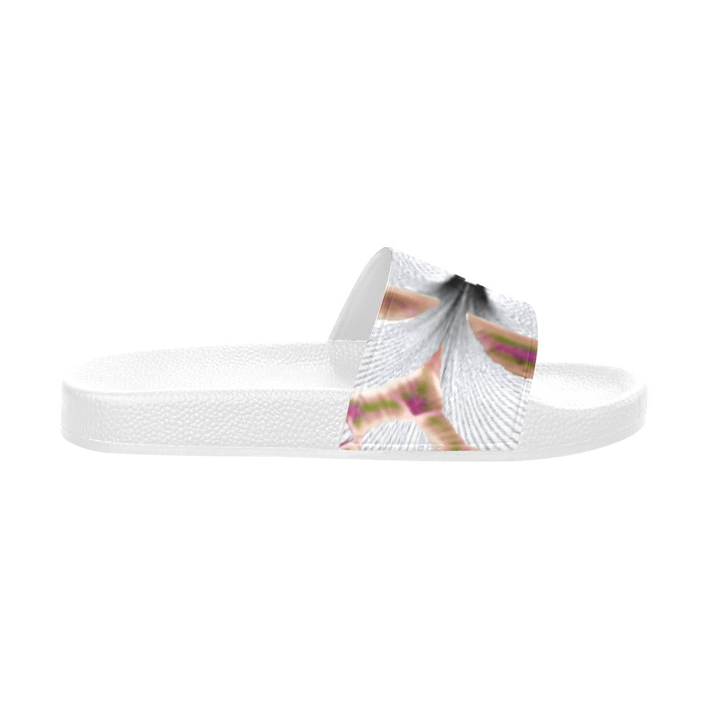BOOJI ITALY MAGADIGS COLLECTION MEN'S WHITE SOLE SLIDES