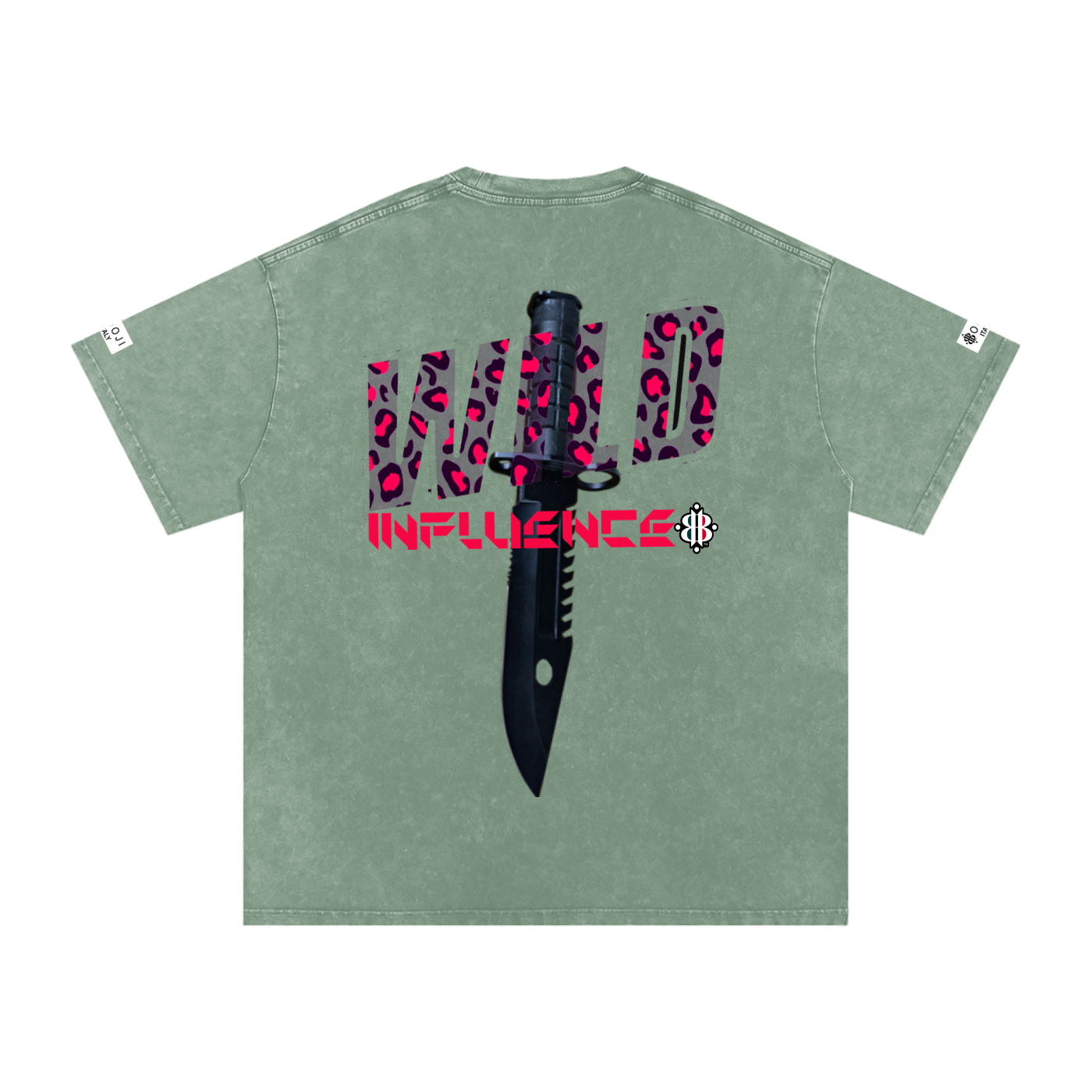 BOOJI ITALY "WILD INFLUENCE" LINE SNOW WASHED T-SHIRT
