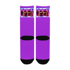 BOOJI ITALY OPEN SIGN COLLECTION WOMEN'S PURPLE CREW SOCKS