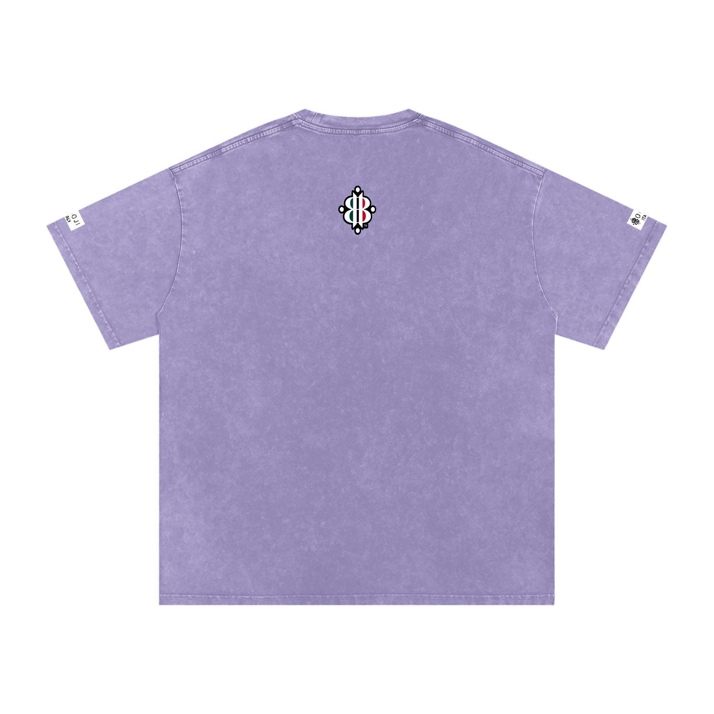 BOOJI ITALY ITALIAN FLAG BRAND LOGO SNOW WASHED T-SHIRT