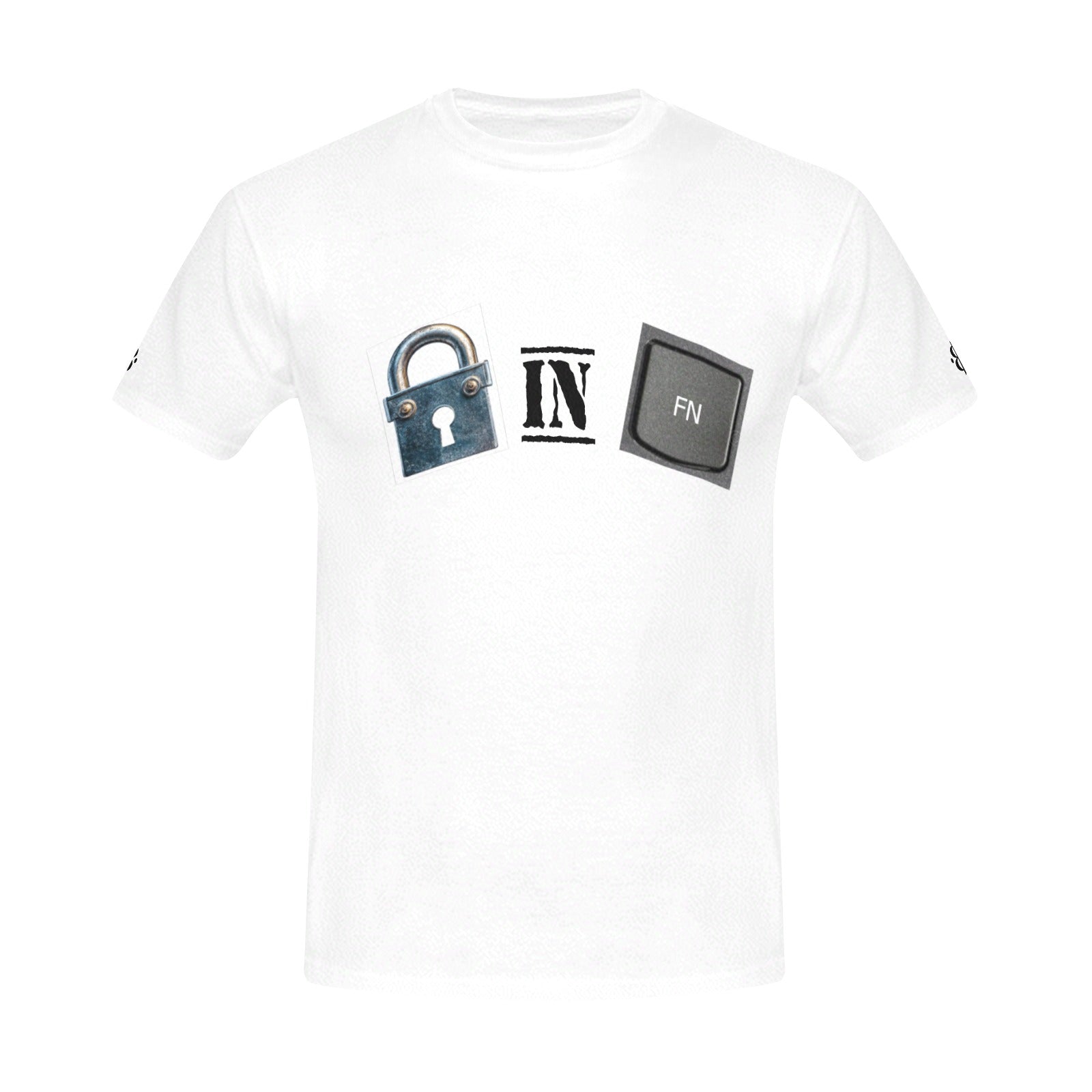 LOCK IN FN LOGO T-SHIRT Men's All Over Print Crew Neck T-Shirt(T40-2) | Ships from USA