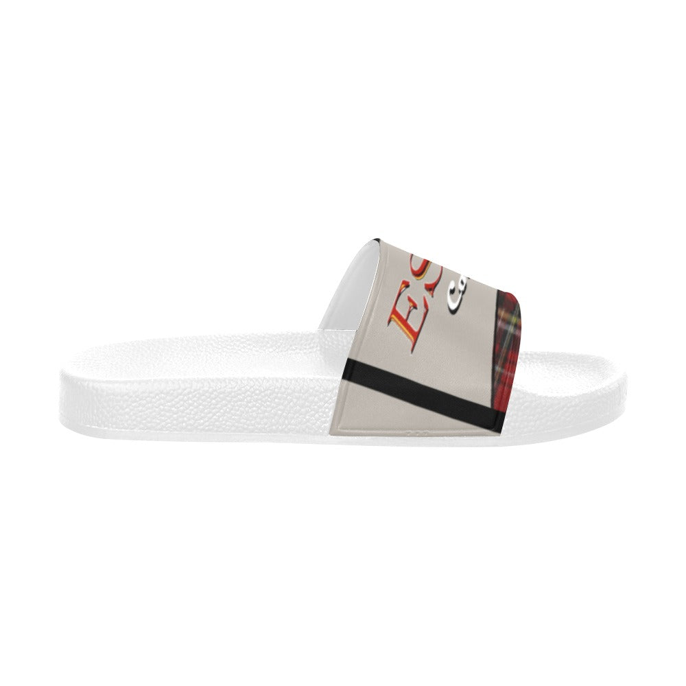 BOOJI ITALY ESCI'S COLLECTION MEN'S WHITE SOLE SLIDES