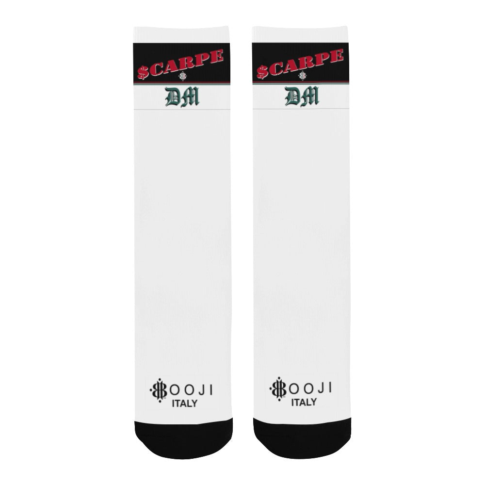 BOOJI ITALY SCARPE DM COLLECTION MEN'S WHITE TUBE SOCKS
