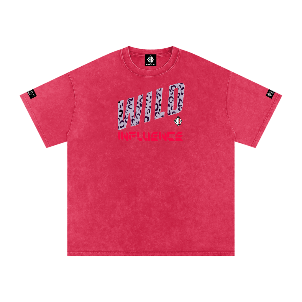 BOOJI ITALY WILD INFLUENCE Z-BACK SNOW WASHED T-SHIRT