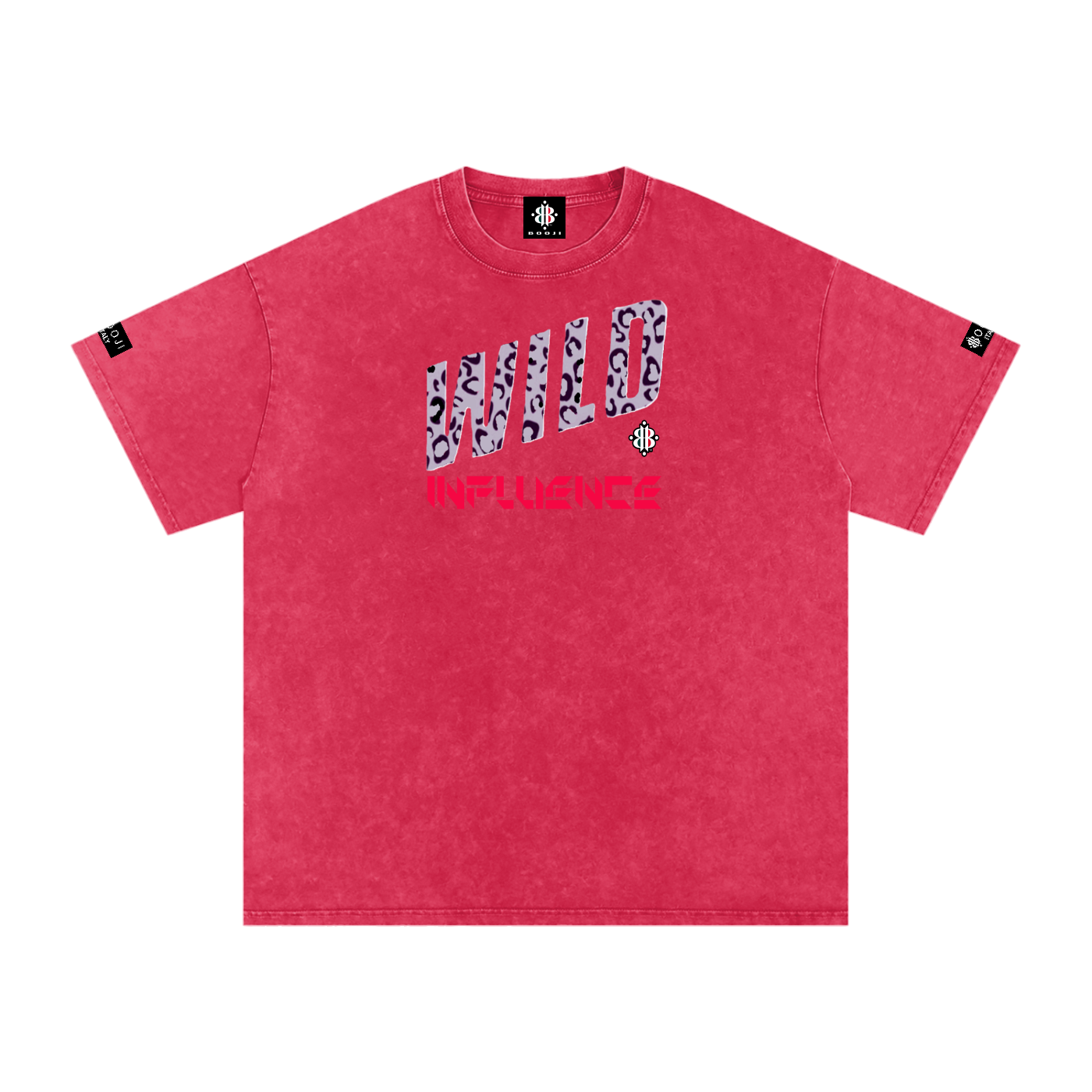 BOOJI ITALY WILD INFLUENCE Z-BACK SNOW WASHED T-SHIRT