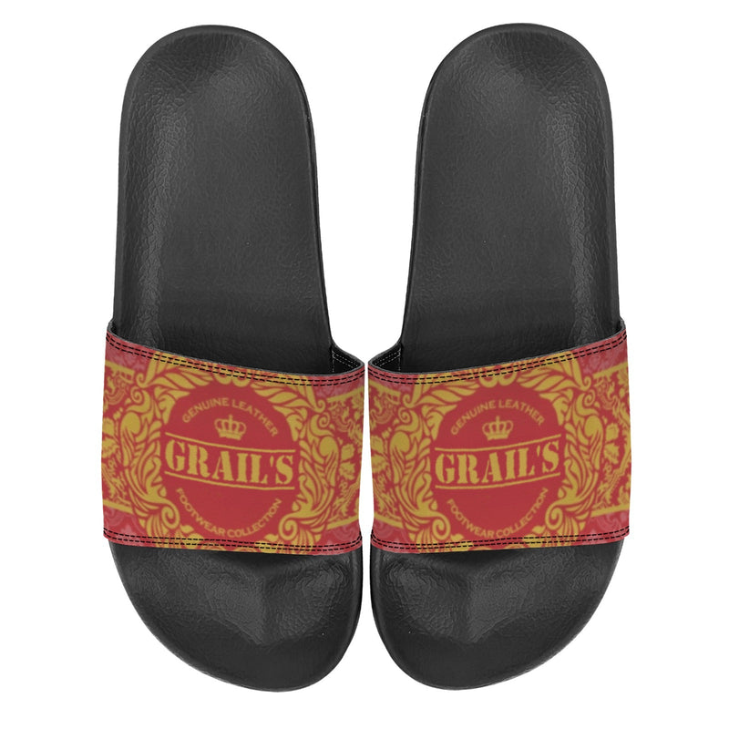 BOOJI ITALY GRAIL'S COLLECTION MEN'S BLACK SOLE SLIDES