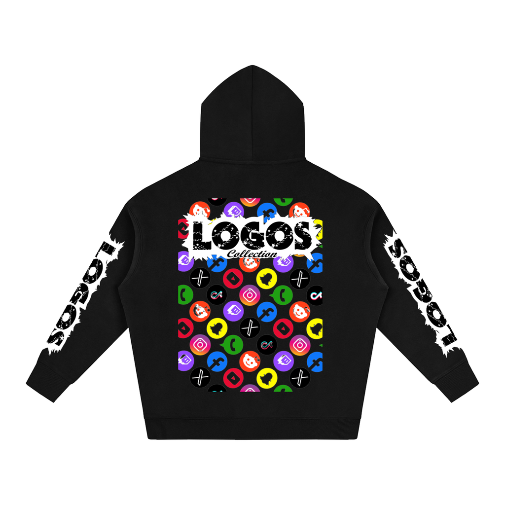 BOOJI ITALY LOGOS COLLECTION COTTON BLEND FLEECE HOODIE