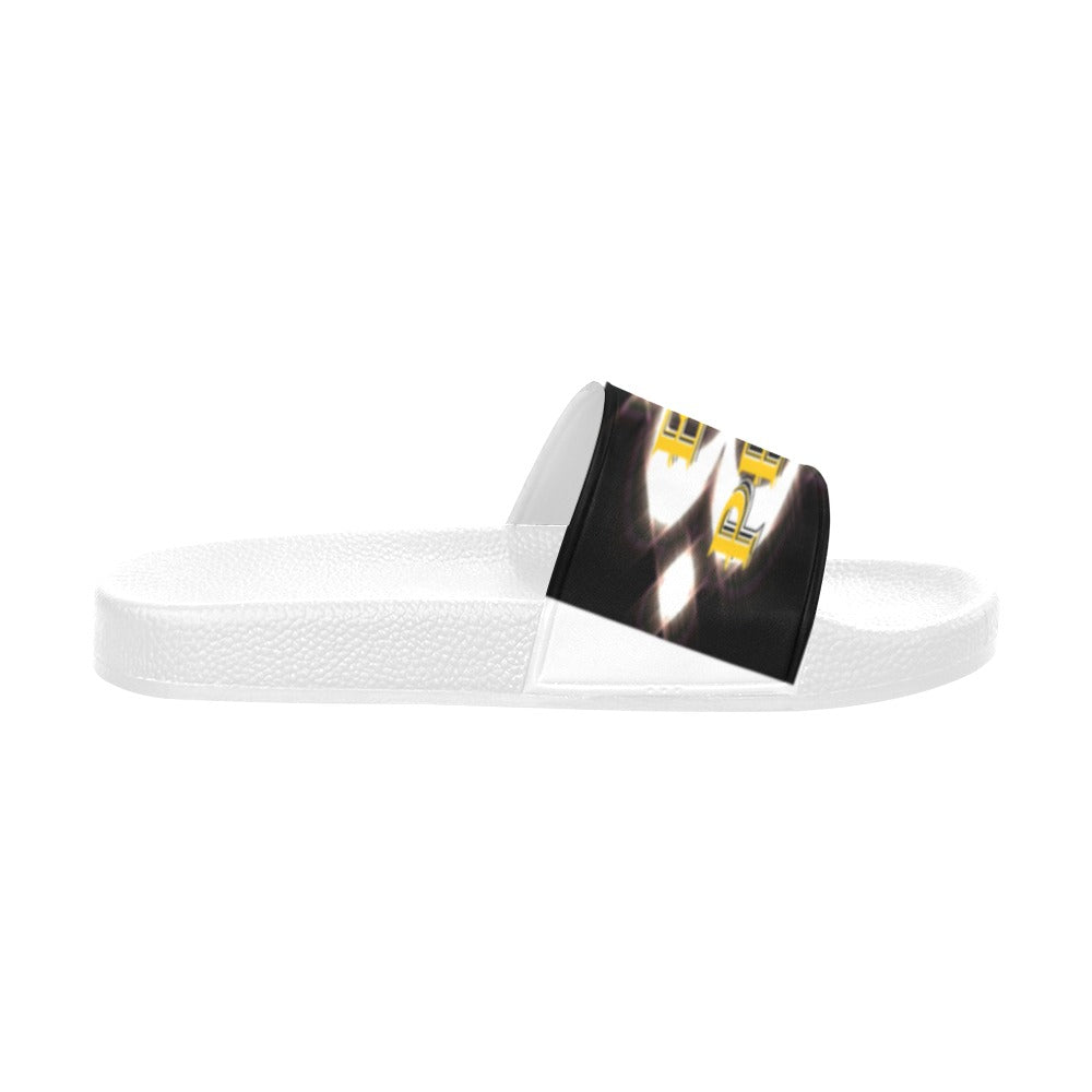 BOOJI ITALY ETA PRIMO COLLECTION LOGO WOMEN'S WHITE SOLE SLIDES