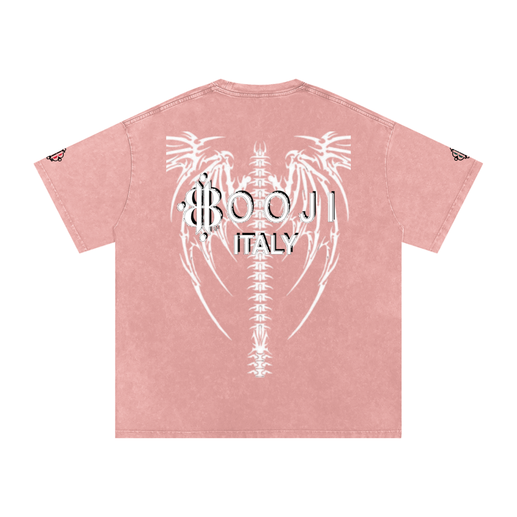 BOOJI ITALY "DXXD IN LOVE" LINE SNOW WASHED T-SHIRT