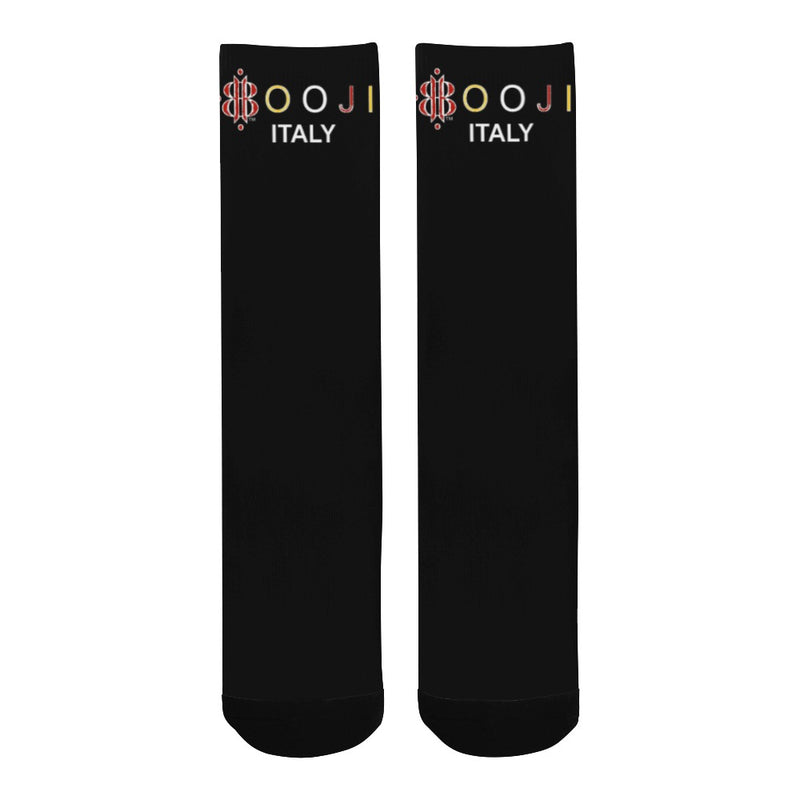 BOOJI ITALY ESCI'S COLLECTION BLACK TUBE SOCKS
